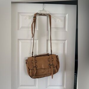 Patricia Nash Tan/Sand Leather Shoulder Bag